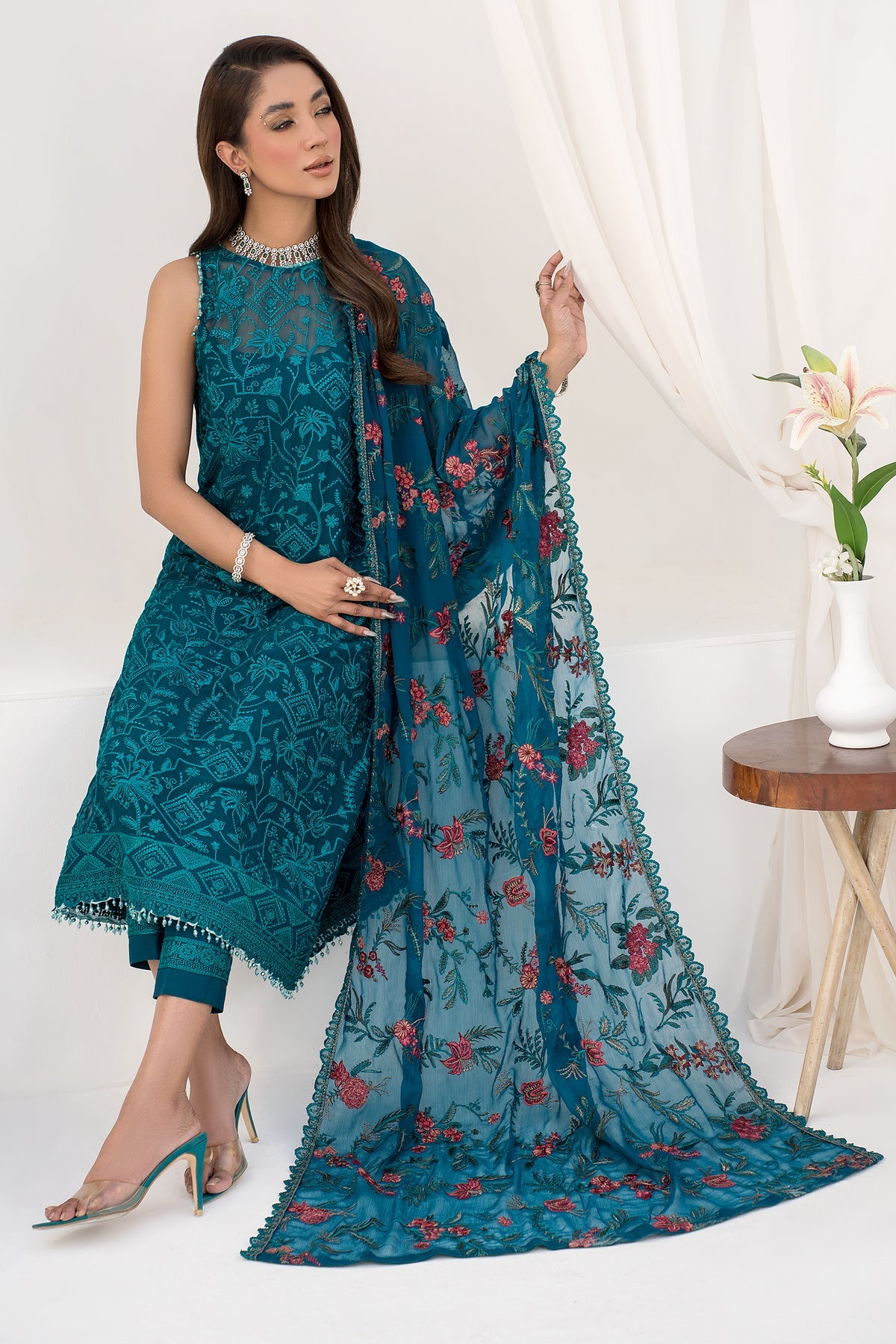 ZLC 07 - Gardenia - La Celeste - Chiffon Collection 2023 - Zarif - Shahana Collection Uk