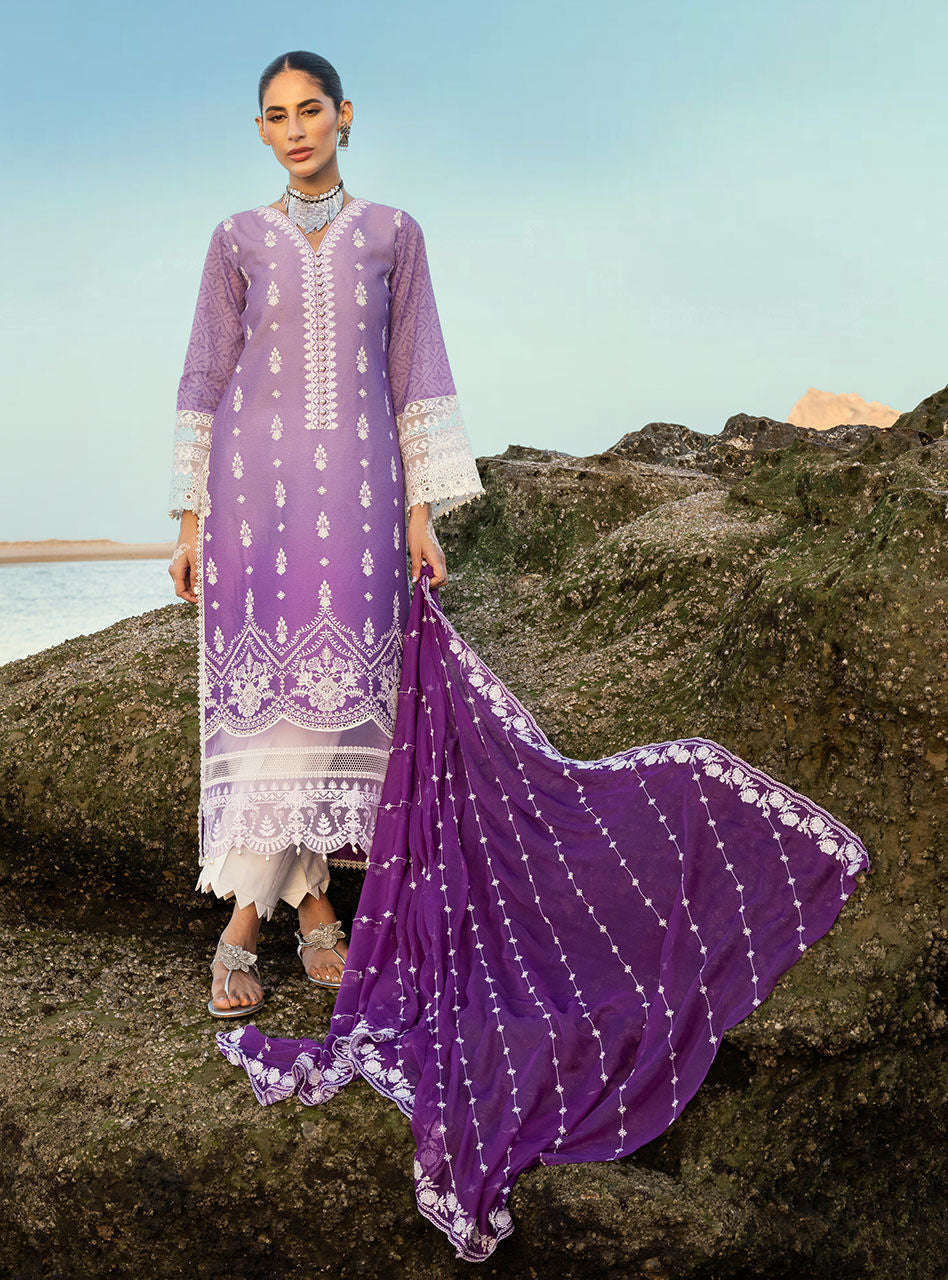 Afsana- 8a - Chikankari Lawn Collection'23 - Zainab Chottani - Shahana Collection UK - Zainab Chottani in UK - Eid 2023