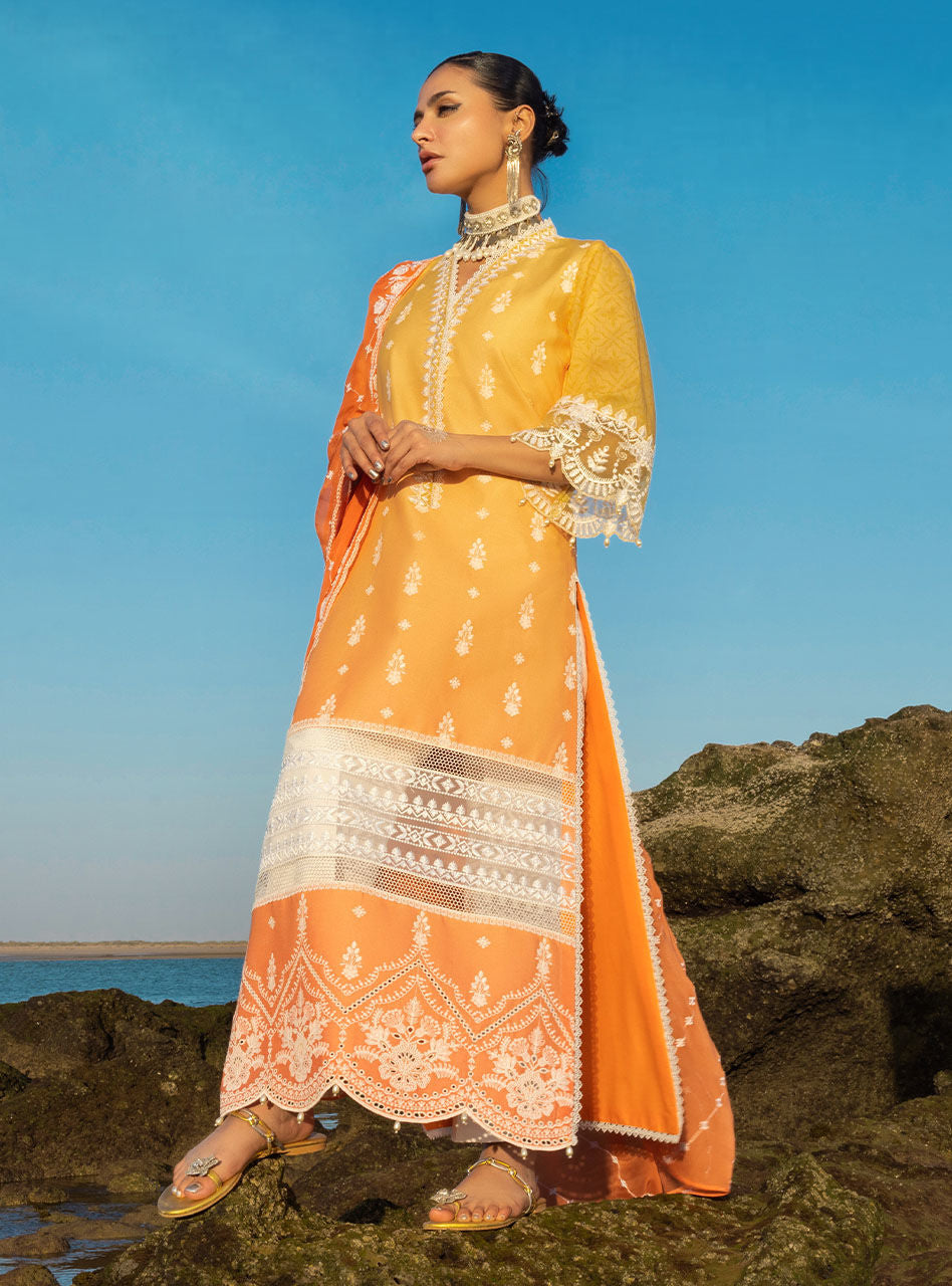 Afsana- 8b - Chikankari Lawn Collection'23 - Zainab Chottani - Shahana Collection UK - Zainab Chottani in UK - Eid 2023