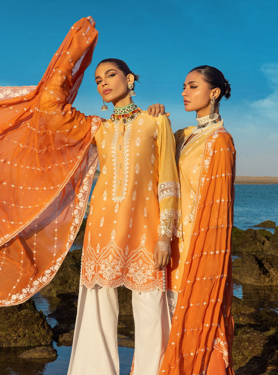 Afsana- 8b - Chikankari Lawn Collection'23 - Zainab Chottani - Shahana Collection UK - Zainab Chottani in UK - Eid 2023