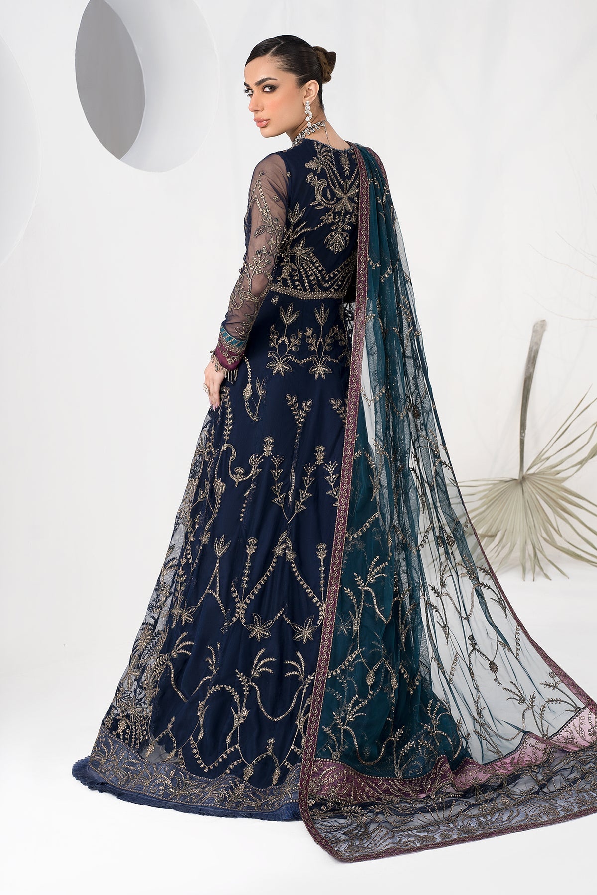 ZLC 01 - Blueberry - La Celeste - Chiffon Collection 2023 - Zarif - Shahana Collection Uk