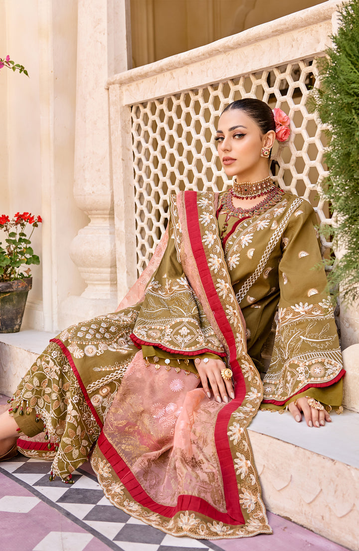  Olive Garden (MLFD-087) - Eid e Nobahar'23 -Maryum N Maria - Shahana Collection UK -Festive Eidm2023 - Spring Summer'23