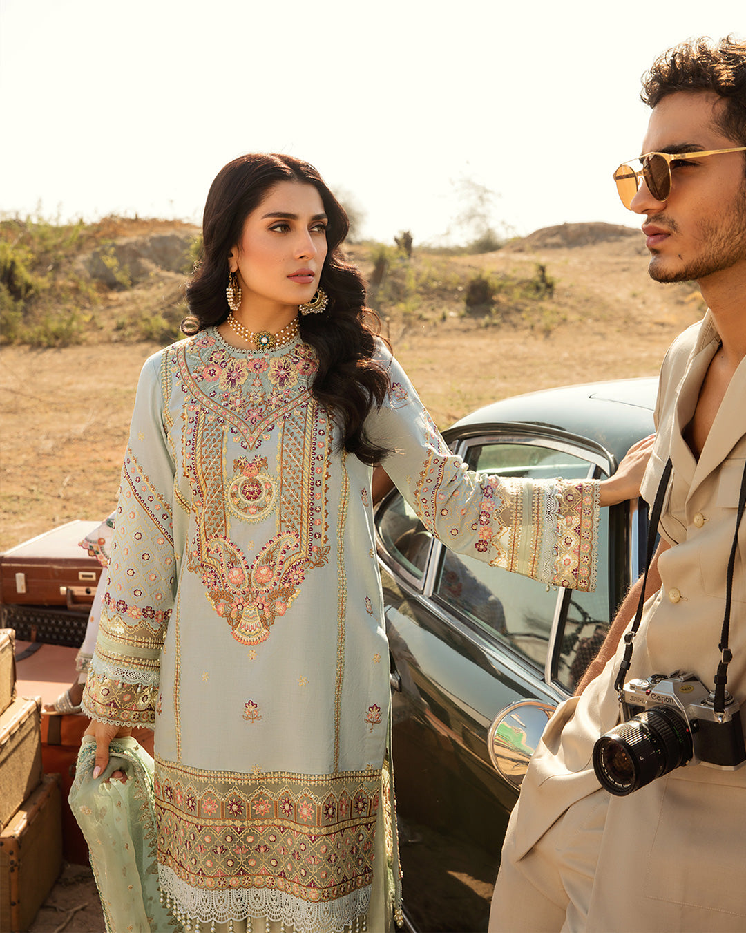 Amani - Lyle - Luxury Lawn'23 - Faiza Saqlain - Shahana Collection UK