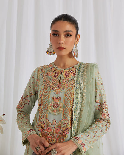 Amani - Lyle - Luxury Lawn'23 - Faiza Saqlain - Shahana Collection UK