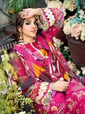 Amber - Maryam Hussain Luxury Lawn 2023 - Shahana Collection UK