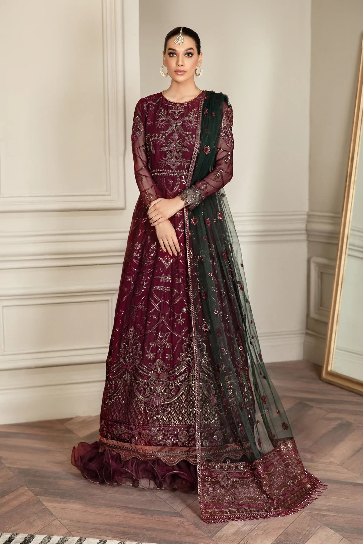 Berry Wood - Mehroze Luxury Formal by Zarif - Berry Wood - Mehroze Luxury Formal by Zarif - Shahana Collection