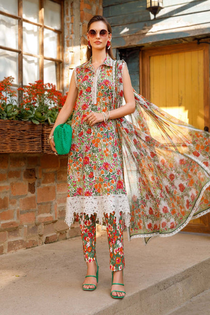 Maria. B - Mprints - Spring Summer 2023 - MP - 08 B - Summer Lawn Collection - Pakistani Lawn Brands - Shahana Collection Uk