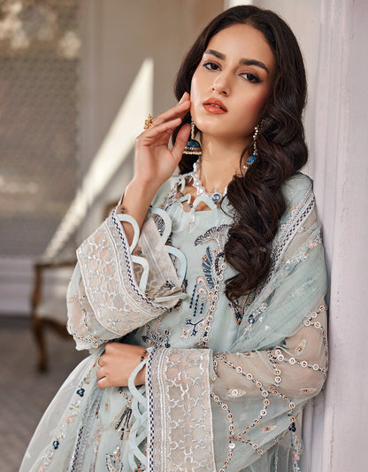 NF - 202 - Nafasat - Edit 2 - Premium Chiffon by Emaan Adeel - Shahana Collection Uk