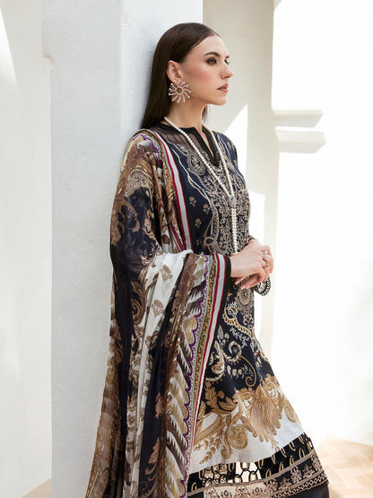  Naira - D#09 - Digital Printed and Embroidered Lawn - Vol 1 - Gulaal SS'23 - Shahana Collection UK