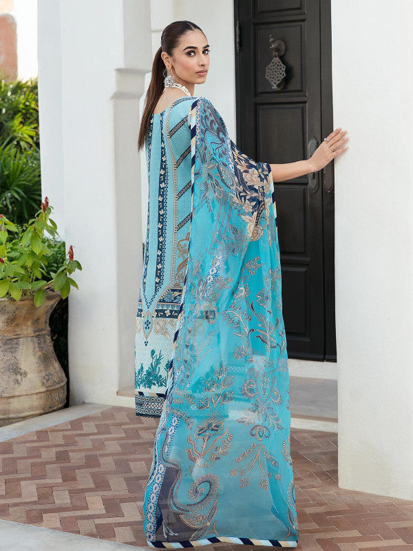 Sasha - D#03 - Digital Printed and Embroidered Lawn - Vol 1 - Gulaal SS'23 - Shahana Collection UK