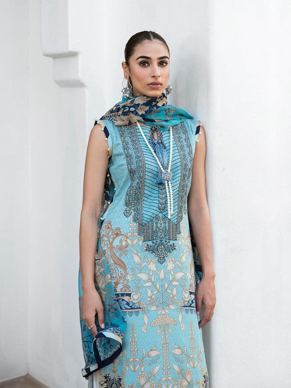 Sasha - D#03 - Digital Printed and Embroidered Lawn - Vol 1 - Gulaal SS'23 - Shahana Collection UK