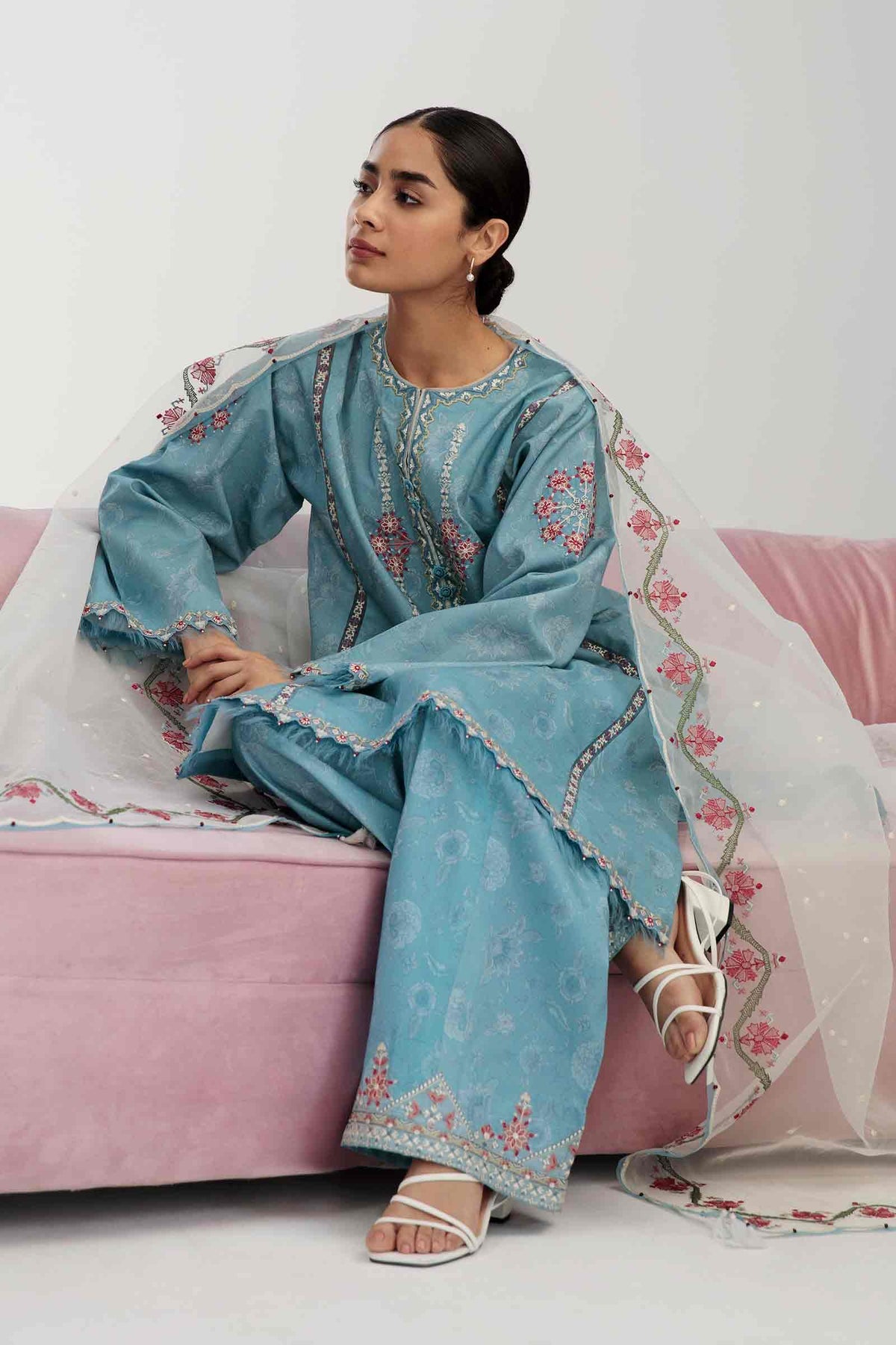 Z23-6B- Coco Spring Summer - Zara Shahjahan'23 - Shahana Collection Uk 