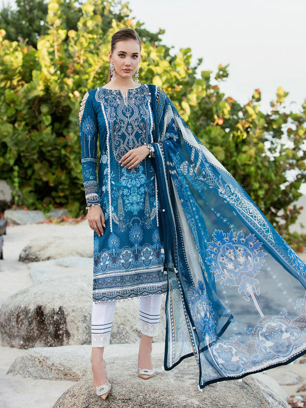 Alara - D#06 - Digital Printed and Embroidered Lawn - Vol 1 - Gulaal SS'23 - Shahana Collection UK