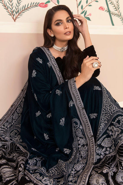 Diyar - Jazmin Velvet Shawls 2022 - Diyar - Jazmin Velvet Shawls 2022 - Shahana Collection