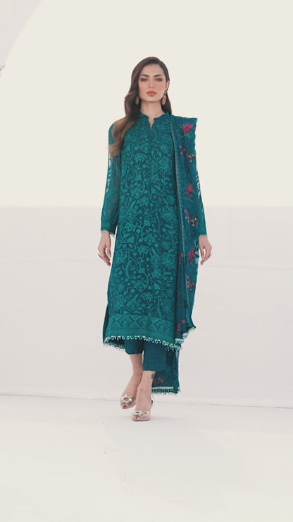 ZLC 07 - Gardenia - La Celeste - Chiffon Collection 2023 - Zarif - Shahana Collection Uk