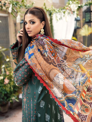  Emerald - Maryam Hussain Luxury Lawn 2023 - Shahana Collection UK