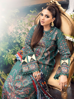  Emerald - Maryam Hussain Luxury Lawn 2023 - Shahana Collection UK