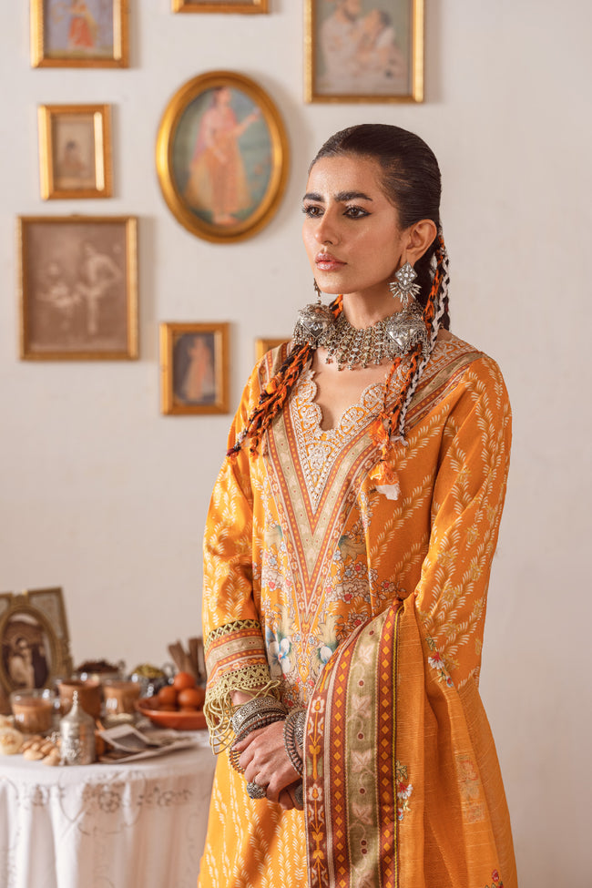  Kantha -SKL-04 - Kinaar Lawn Collection 2023 - Shiza Hassan - Shahana Collection UK - Shiza Hassan in UK - Eid 2023