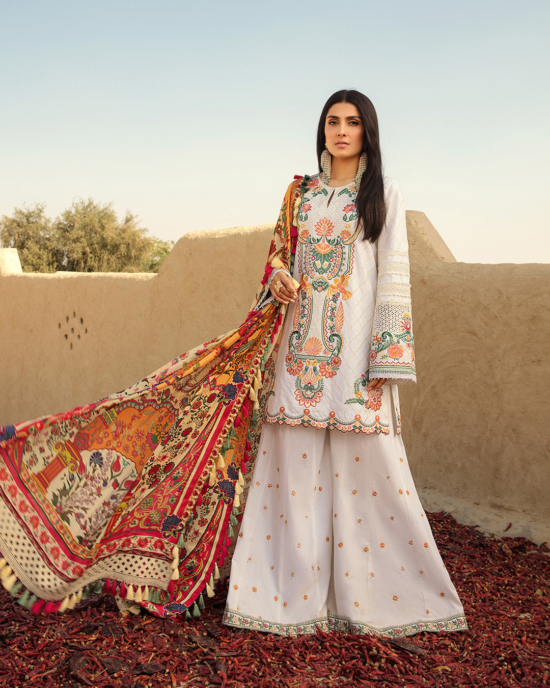 Keya - Lyle - Luxury Lawn'23 - Faiza Saqlain - Shahana Collection UK