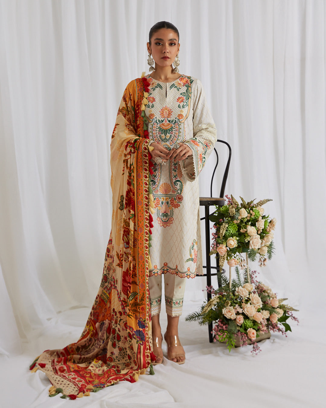 Keya - Lyle - Luxury Lawn'23 - Faiza Saqlain - Shahana Collection UK