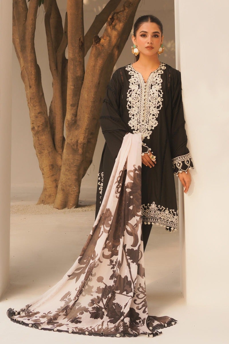 KU M231-003A-CH - Sana Safinaz - Muzlin Vol 1 - Spring Summer - Shahana Collection Uk 