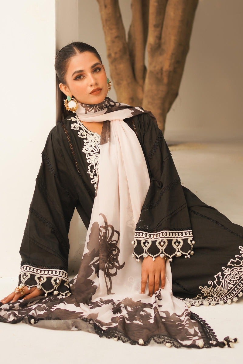 KU M231-003A-CH - Sana Safinaz - Muzlin Vol 1 - Spring Summer - Shahana Collection Uk 