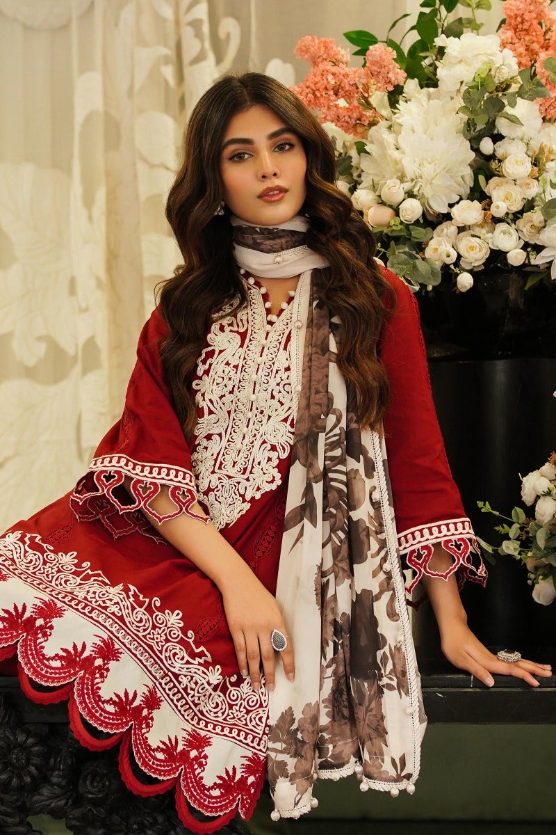 KU M231-003B-CH - Sana Safinaz - Muzlin Vol 1 - Spring Summer - Shahana Collection Uk 