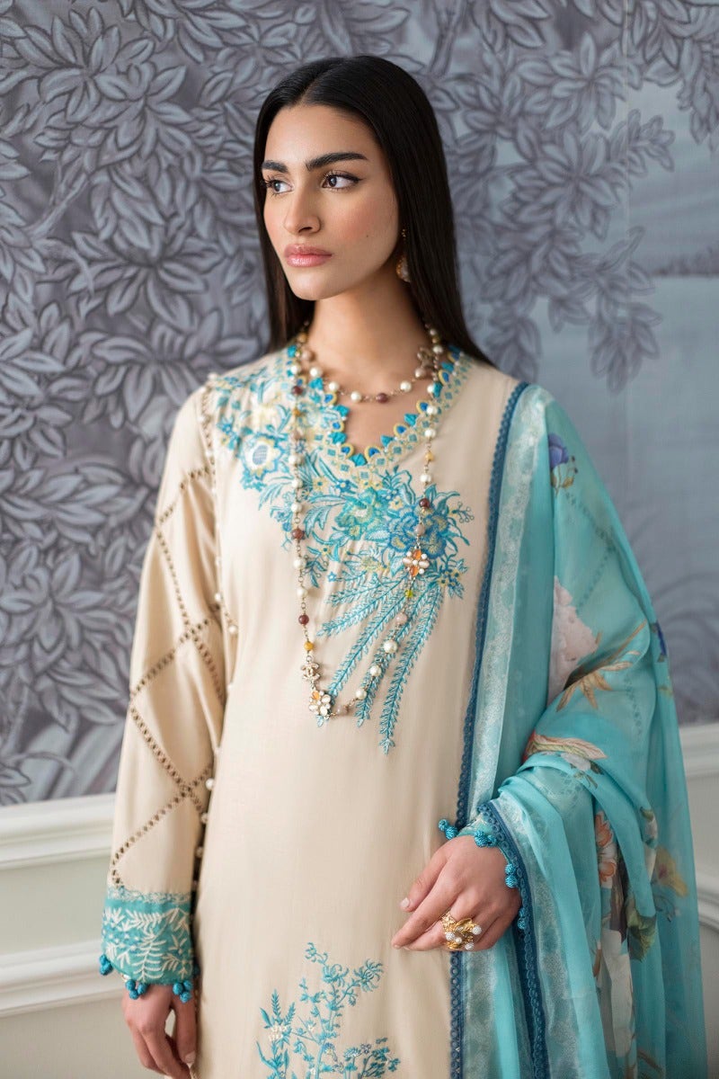 KU M231-016A-CH - Sana Safinaz - Muzlin Vol 1 - Spring Summer - Shahana Collection Uk 