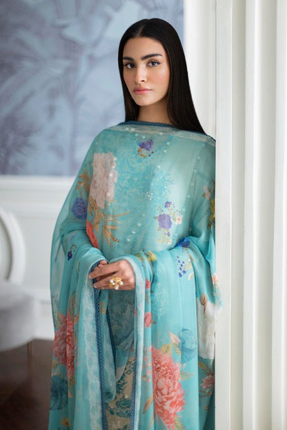 KU M231-016A-CH - Sana Safinaz - Muzlin Vol 1 - Spring Summer - Shahana Collection Uk 