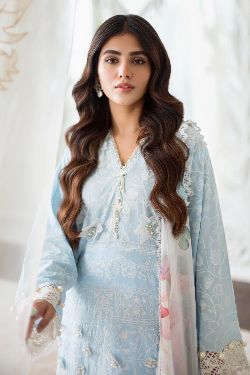 KU M231-017B-CH - Sana Safinaz - Muzlin Vol 1 - Spring Summer - Shahana Collection Uk 