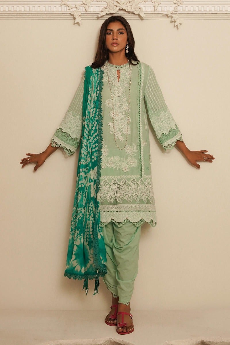 KU M231-020B-CH - Sana Safinaz - Muzlin Vol 1 - Spring Summer - Shahana Collection Uk 