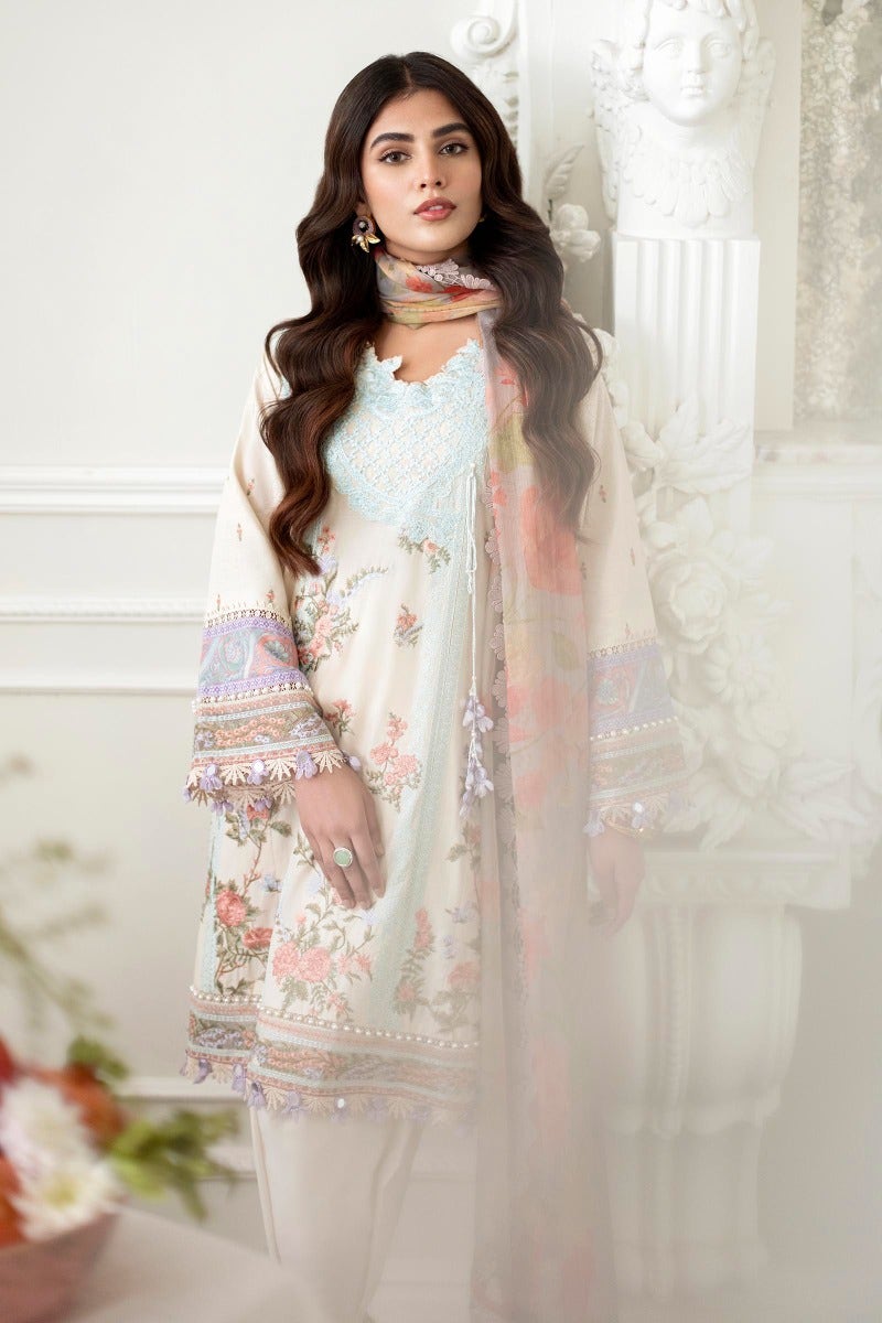 KU M231-024A-CH - Sana Safinaz - Muzlin Vol 1 - Spring Summer - Shahana Collection Uk 