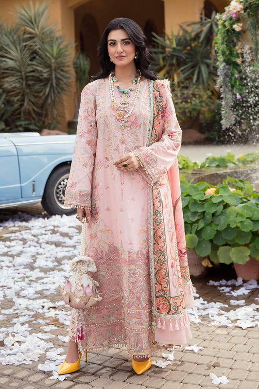 Rose - "The Grand Celebration" - Luxury Lawn'23 - Nilofer Shahid - Shahana Collection UK