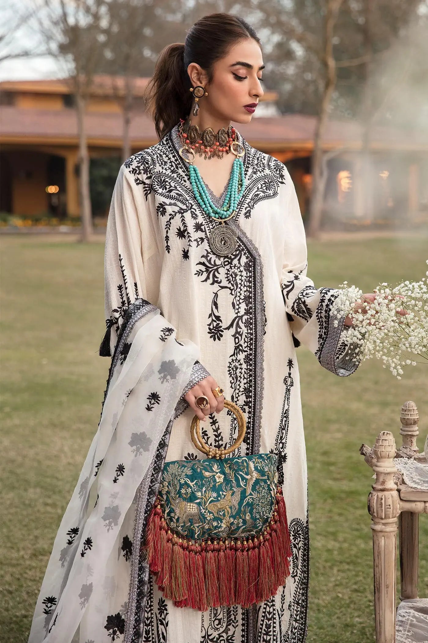  Royal Legacy - "The Grand Celebration" - Luxury Lawn'23 - Nilofer Shahid - Shahana Collection UK